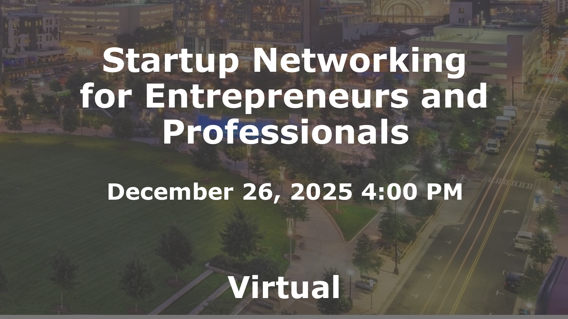 Startup Networking for Entrepreneurs and Professionals event image